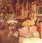 Childe Hassam The Room of Flowers oil painting